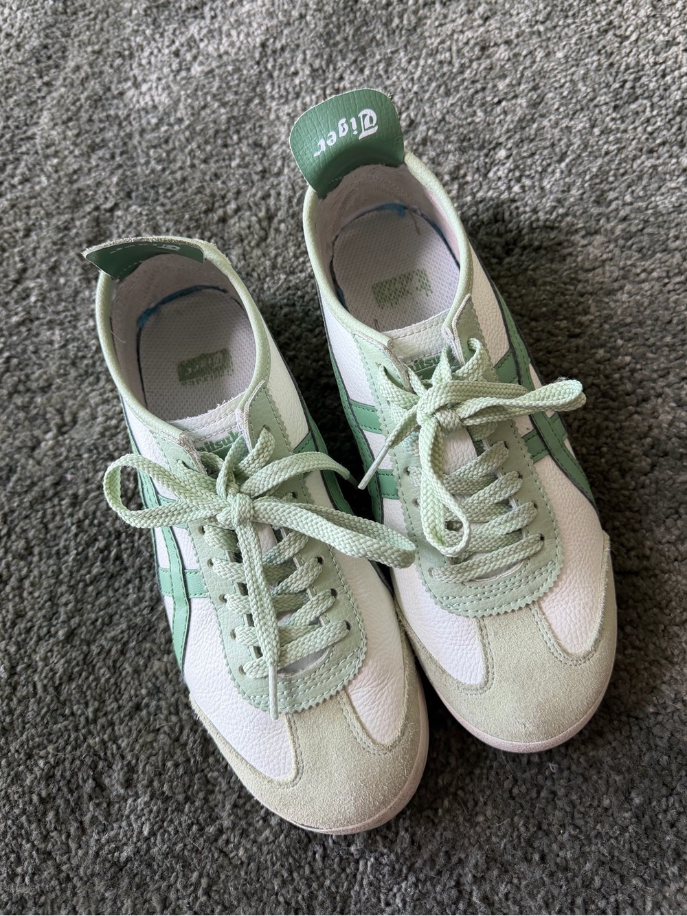 Onitsuka Tiger by Asics Women's Sneakers in Light and Dark Green